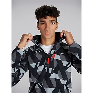 Unisex Prism Printed Trango Half Zip - Black