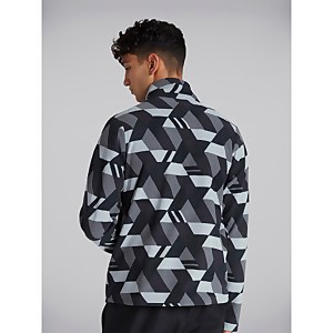 Unisex Prism Printed Trango Half Zip - Black
