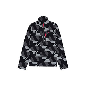 Unisex Prism Printed Trango Half Zip - Black