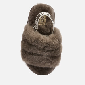 Charcoal ugg slides hot sale