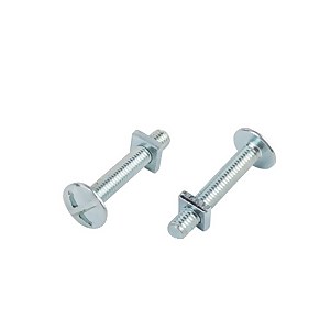 Homebase Zinc Plated Roof Bolt M5 30mm 10 Pack