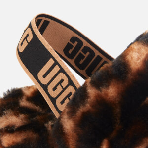 Leopard ugg slides cheap