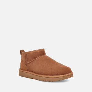 UGG Women s Classic Ultra Mini Sheepskin Boots Chestnut Allsole