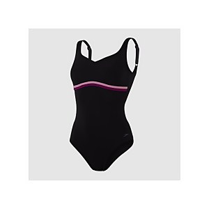 Womens ContourLuxe Swimsuit Black & Purple