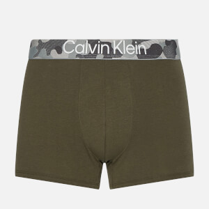 Calvin Klein Men s Camo Waistband Trunk Boxers Army Green TheHut