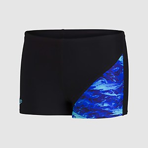 Boy's Digital Allover Panel Aquashort Black - 5-6