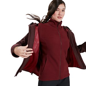 Women's Nalleru 3 in 1 Waterproof Jacket - Brown