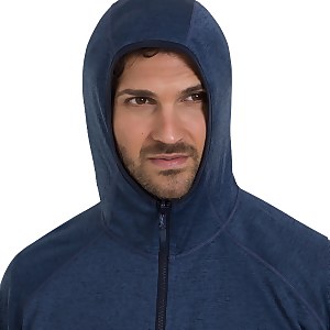 Men's Spitzer Hooded Interactive Fleece - Blue / Purple