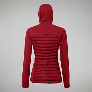 Women's Nula Hybrid Jacket - Dark Red