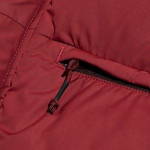 Women's Combust Reflect Long Jacket - Dark Red