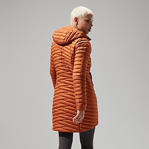 Nula Micro Long Jacken für Damen - Braun