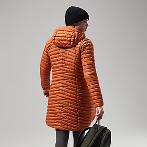 Nula Micro Long Jacken für Damen - Braun