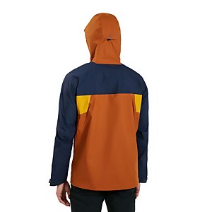 Men's Sky Hiker Waterproof Jacket - Brown / Blue