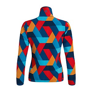 Women's Navala Fleece Jacket - Red / Blue