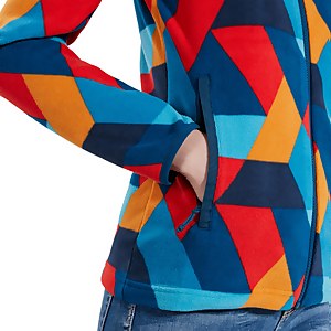 Women's Navala Fleece Jacket - Red / Blue