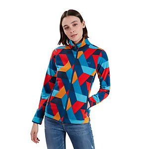 Women's Navala Fleece Jacket - Red / Blue - 8