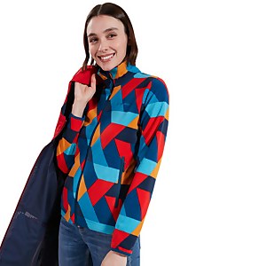 Women's Navala Fleece Jacket - Red / Blue