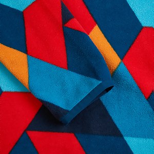 Women's Navala Half Zip Fleece Jacket - Red / Blue