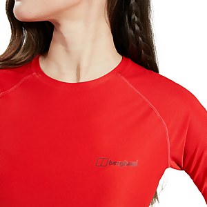 Women's 24/7 Long Sleeve Crew Base Layer - Red