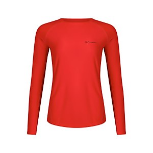 Women's 24/7 Long Sleeve Crew Base Layer - Red
