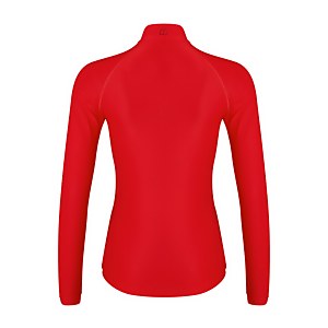 Women's 24/7 Long Sleeve Zip Base Layer - Red