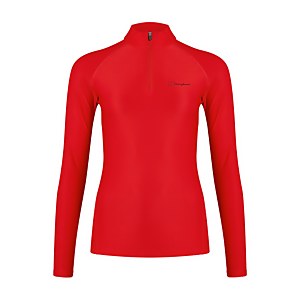 Women's 24/7 Long Sleeve Zip Base Layer - Red