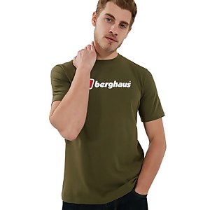 Men's Organic Big Logo T-Shirt Dark Green