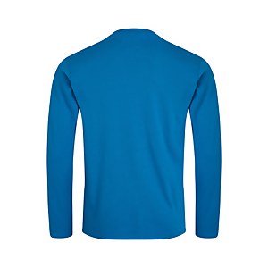 Organic Big Logo Long Sleeve T-Shirt Blue