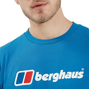 Men's Organic Big Classic Logo T-Shirt Blue