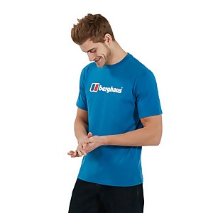 Men's Organic Big Classic Logo T-Shirt Blue