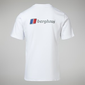 Men's Organic Front & Back Logo Tee White