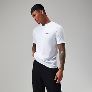 Men's Organic Front & Back Logo Tee White