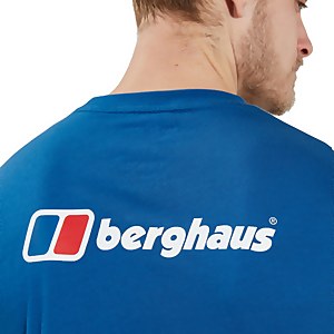 Organic Front & Back Logo T-Shirt Blue