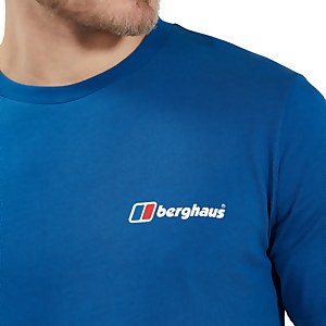 Organic Front & Back Logo T-Shirt Blue