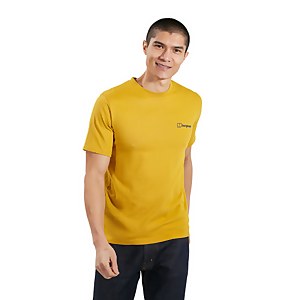 Men's Organic Colour Logo T-Shirt - Brown - XS