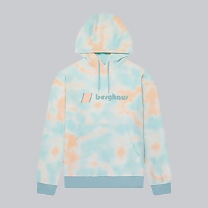Unisex Heritage Logo Hoody - Pink / Light Blue - XS