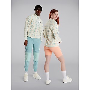 Unisex Prism Printed Trango Half Zip Fleece - Yellow / Blue