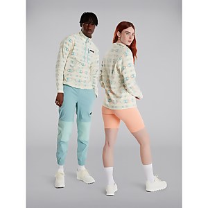 Unisex Prism Printed Trango Half Zip Fleece - Yellow / Blue