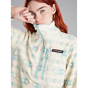 Unisex Prism Printed Trango Half Zip Fleece - Yellow / Blue