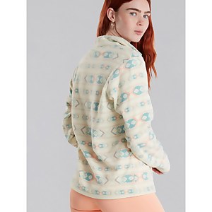 Unisex Prism Printed Trango Half Zip Fleece - Yellow / Blue