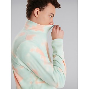 Unisex Prism Printed Trango Half Zip Fleece - Pink / Blue