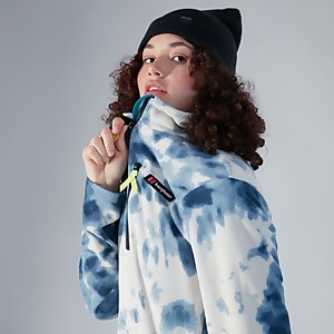 Unisex Prism Printed Trango Half Zip Fleece - Dark Blue / Light Grey