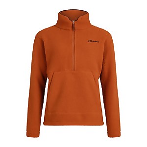 Hawksker Half Zip Fleece für Damen - Braun
