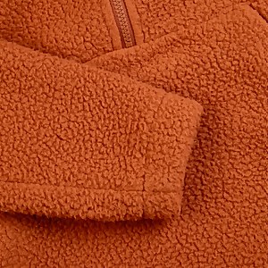 Hawksker Half Zip Fleece für Damen - Braun