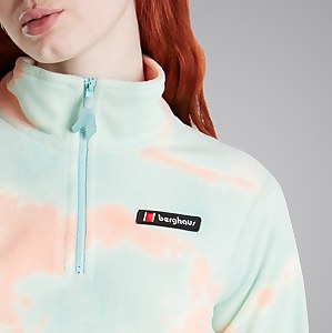 Women's Prism Crop Half Zip Fleece - Light Blue