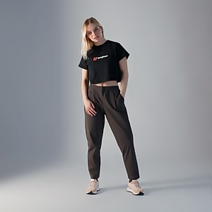 Women's Crop Short Sleeve Tee - Black - XS