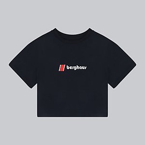 Women's Crop Short Sleeve Tee - Black
