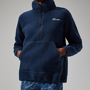 Hawksker Half Zip Fleece für Damen - Dunkelblau