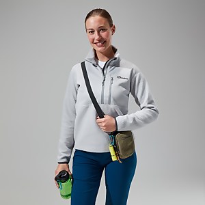 Fadley Half Zip Fleece für Damen - Hellgrau