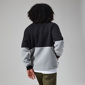 Houlton Half Zip Fleece für Herren - Grau/Dunkelgrau